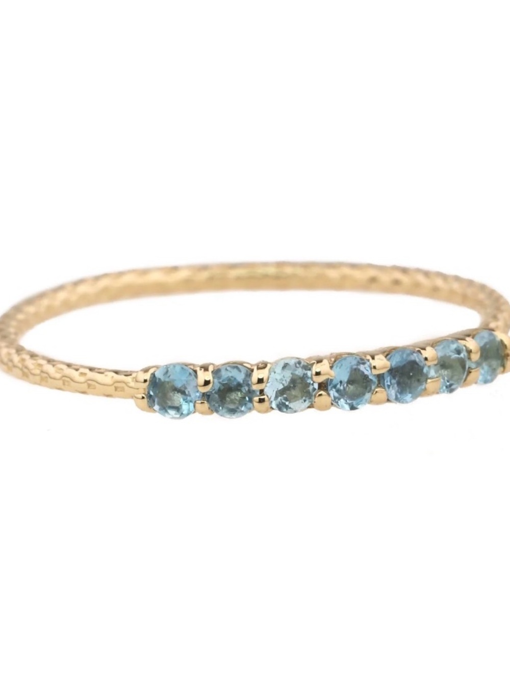 Jacquie Aiche 14k Yellow Gold Aquamarine Vintage Waif Ring